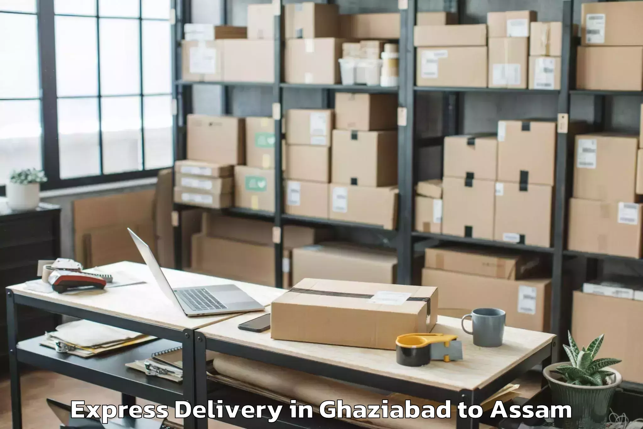 Top Ghaziabad to Bilasipara Express Delivery Available